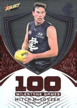 2024 Select AFL Footy Stars - Milestone Games Hobby #MGH17 Mitch McGovern Front